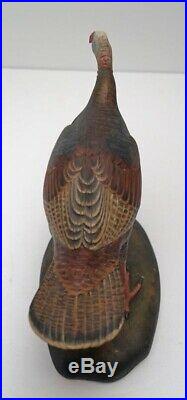 Wild Turkey Wood Carving By Frank Finney Wildlife Bird