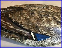 Wood Carved Decoy Mallard Max Thompson Hen Limited Edition Hand Painted