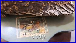Wood Duck Decoy Lamp -R. K Ranch ORIGINAL 910 RARE LAMP Hunting Stamp