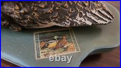 Wood Duck Decoy Lamp -R. K Ranch ORIGINAL 910 RARE LAMP Hunting Stamp