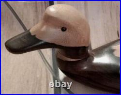 Zericote Solid Wood Duck Decoy Belize Glass Eyes